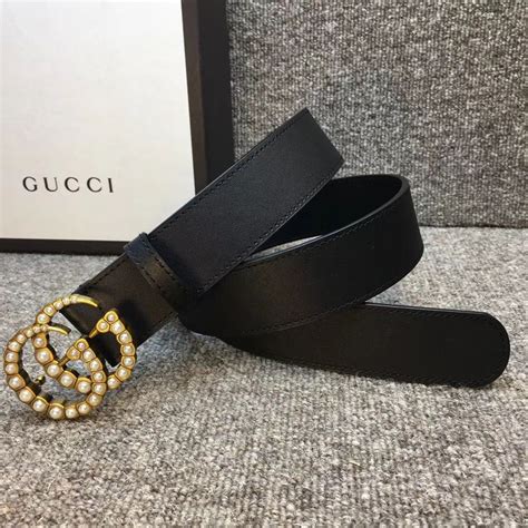 gucci belt pearl replica|Gucci belt with pearl buckle.